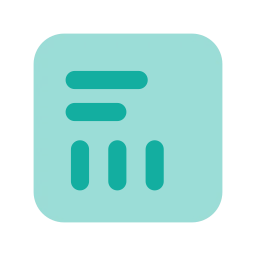 Shipping label icon, Flat style