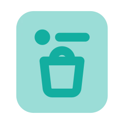Shoppable post icon, Flat style