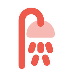 Shower icon, Flat style