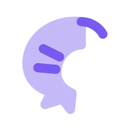 Shrimp icon, Flat style