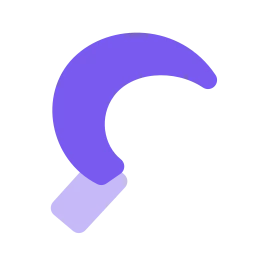 Sickle icon, Flat style
