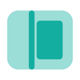 Sidebar icon, Flat style