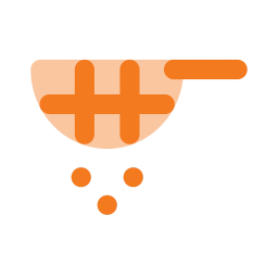 Sieve icon, Flat style