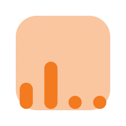 Signal low icon, Flat style
