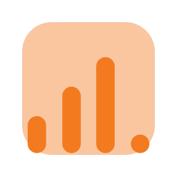 Signal medium icon, Flat style