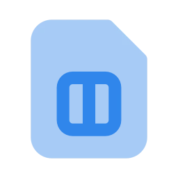Sim card icon, Flat style