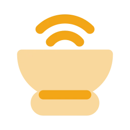 Singing bowl icon, Flat style