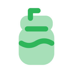 Sipper bottle icon, Flat style