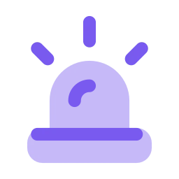 Siren icon, Flat style