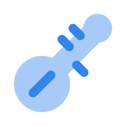 Sitar icon, Flat style