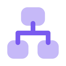 Sitemap tree icon, Flat style