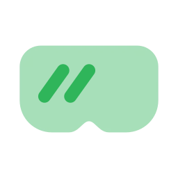 Ski goggles icon, Flat style