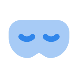 Sleep mask icon, Flat style
