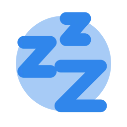 Sleep icon, Flat style