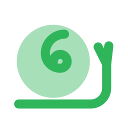 Snail icon, Flat style