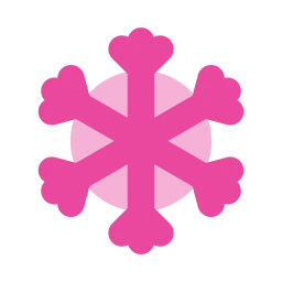 Snowflake icon, Flat style