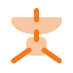 Space probe icon, Flat style