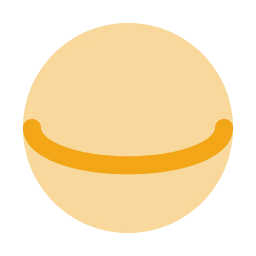 Sphere icon, Flat style