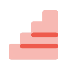 Stairs icon, Flat style