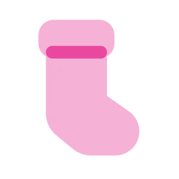 Stocking icon, Flat style