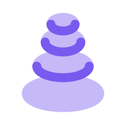 Stone stack icon, Flat style