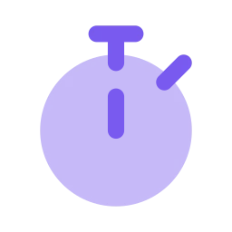Stopwatch icon, Flat style