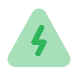 Storm warning icon, Flat style