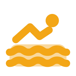 Swimming icon, Flat style