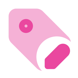 Tag edit icon, Flat style