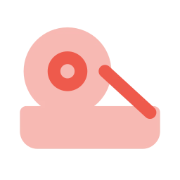 Tape dispenser icon, Flat style