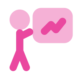 Teacher icon, Flat style