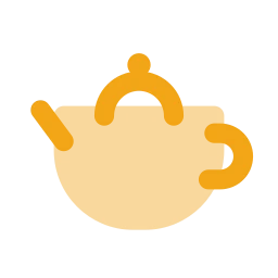 Teapot icon, Flat style