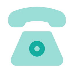 Telephone icon, Flat style