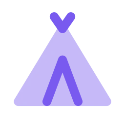 Tent icon, Flat style
