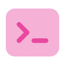 Terminal icon, Flat style