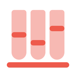 Test tubes icon, Flat style