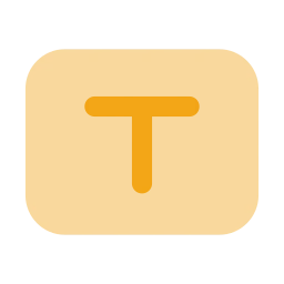 Text box icon, Flat style