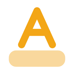 Text color icon, Flat style