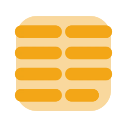Text columns icon, Flat style