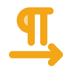 Text direction ltr icon, Flat style