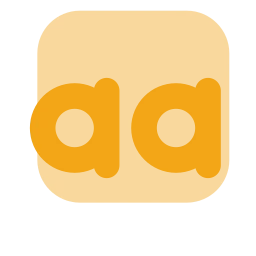 Text lowercase icon, Flat style