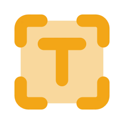 Text scan icon, Flat style