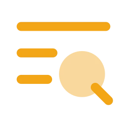 Text search icon, Flat style