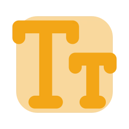 Text size icon, Flat style