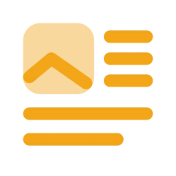 Text wrap image icon, Flat style