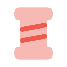 Thread spool icon, Flat style