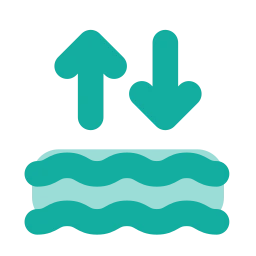 Tide icon, Flat style
