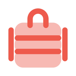 Tiffin box icon, Flat style