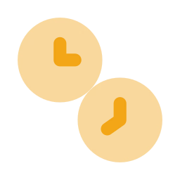 Time zones icon, Flat style