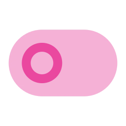 Toggle off icon, Flat style